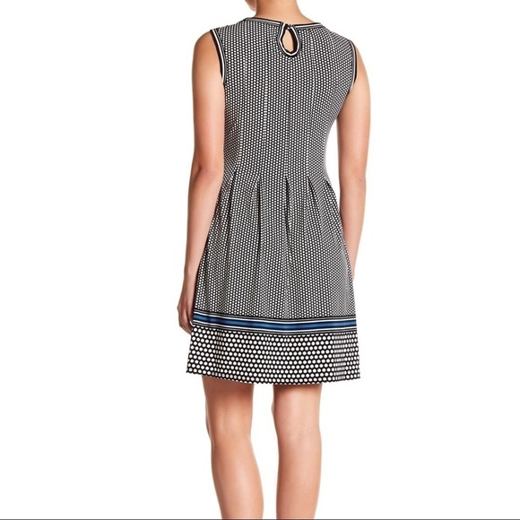 Max Studio Patterned Sleeveless Fit & Flare Dress - Picture 2 of 8